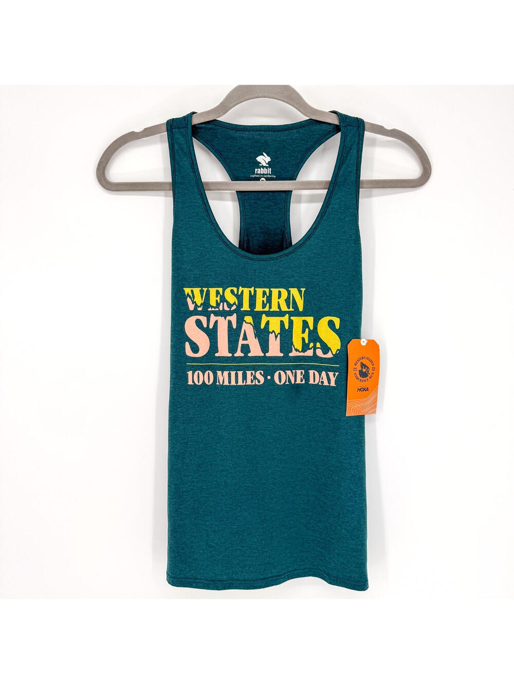 HOKA x Rabbit Western States 100 Race Running Teal Women's M